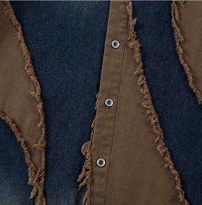 Streetwear <span class=keywords><strong>giacca</strong></span> <span class=keywords><strong>camicia</strong></span> in Denim <span class=keywords><strong>Oversize</strong></span>-stile Vintage americano - Product Image 5