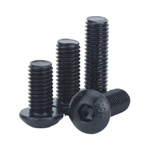 Pernos hexagonales de acero al carbono de óxido negro estándar DIN personalizables Grado 10,9 Todos los tamaños Cabezal de botón Acabado liso - Product Image 4
