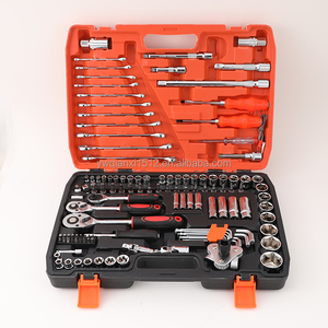 Thép Carbon Của Nhãn Hiệu Công Cụ Kit 121Pcs Ô Tô Sửa Chữa Cơ Khí Cờ Lê Đặt Hộp Nhà Ổ Cắm Thiết Lập Dụng Cụ Tay Cứng Trường Hợp OEM - Product Image 2