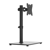 Support de bureau pour écran LCD LED 32 pouces, inclinable à 90 degrés, réglable en hauteur, charge maximale de 22 livres, en acier