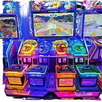 Simulateur de voiture de course d'arcade RM-EL3001 Console de jeu vidéo à pièces 4 joueurs avec garantie d'un an