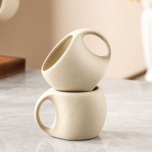 Juego <span class=keywords><strong>de</strong></span> tazas <span class=keywords><strong>de</strong></span> cerámica japonesas retro para desayuno, oficina, taza <span class=keywords><strong>de</strong></span> té y plato para café matutino - Product Image 4