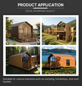 Maison Modulaire Préfabriquée Robuste Anti-Corrosion Triangulaire pour Abri Temporaire Extérieur de Jardin - Product Image 4