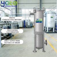 Ensemble de filtration complet à filtre à sac unique en acier inoxydable haute performance pour eaux usées industrielles et eaux sales d'aquaculture