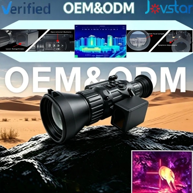 Jovstar 75mm Long-Range Infrared Thermal Scope 640*512 Sensor IP67 Waterproof WiFi Enabled Laser Rangefinder Night Vision 50Hz