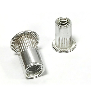 Bền nhẹ chống ăn mòn Hex khớp nối hạt Metric cường độ cao nhôm phẳng đầu có khía đinh tán <span class=keywords><strong>Nut</strong></span> din7339 - Product Image 2