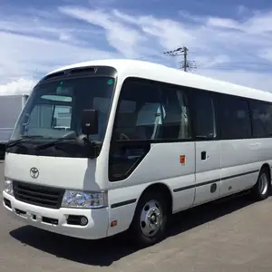 Gebruikt To-Yotas Coaster Bus Diesel A/C Motor Japan Achtbaan Passagier Lhd/Rhd