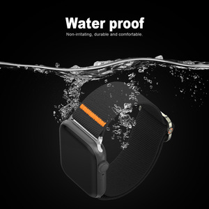 Pour iWatch S10 Ultra Bracelet de montre en nylon pour <span class=keywords><strong>Apple</strong></span> <span class=keywords><strong>Watch</strong></span> S9 <span class=keywords><strong>S7</strong></span> Bracelet de montre en métal Boucle mécanique Bracelet de sac à dos Bracelet de remplacement - Product Image 5