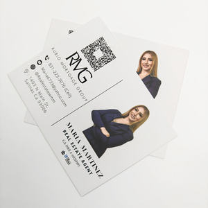 Cartes de visite personnalisées avec logo pour usage promotionnel, cartes de remerciement, impression sérigraphique recto-verso, estampage à chaud doré, luxe, haute qualité - Product Image 3