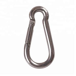 M8 D anneau mousquetons Clip en forme de D porte à ressort petit porte-clés mousqueton ensemble de clips Camping en plein air Mini serrure mousquetons - Product Image 5