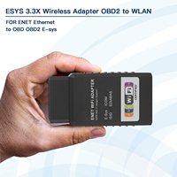 Adaptador Wifi y Herramienta de Diagnóstico de Codificación B-M-W CarPlay E-SYS ICOM Enet con Escáner y Herramienta de Programación OBD2 de Material Plástico