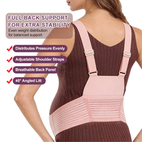 Ceinture de Maternité Populaire Ajustable et Respirante pour le Soutien du Dos des Femmes Enceintes en Polyester Ultra Doux