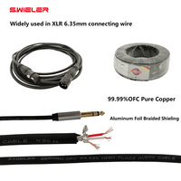 Maßgefertigtes HiFi-Audiokabel Typ C auf 6,35mm Klinkenstecker Adapter Stereo-Verstärker Mobiltelefon-Mixer-Verbindung USB-C auf 6,35mm Kabel 2M
