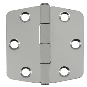 Charnière de meuble en acier inoxydable 74x75mm 6 trous, montage en surface, quincaillerie industrielle pour armoire de cuisine, antirouille - Product Image 2
