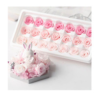 Tête de Rose Préservée Naturelle de 2 à 3cm, Tête de Rose Préservée, Diamètre de 2 à 3cm, Nouvelle Arrivée