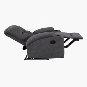 Canapé multifonctionnel gris, fauteuil de bureau pivotant à 360°, fauteuil inclinable manuel avec <span class=keywords><strong>2</strong></span> porte-gobelets - Product Image 5