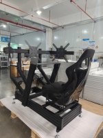 Simulateur de course de réalité virtuelle Next Level Pro F GT 160Elite, cockpit complet, siège ergonomique, support pour trois moniteurs