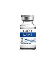 Özel Tasarım Lüks Su Geçirmez Şişe Etiketi Vinil Etiket 3ml 5ml 10ml Peptit Cam Şişeler İçin