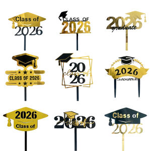 Decoración <span class=keywords><strong>para</strong></span> Pastel de Graduación Clase de 2026, Adornos <span class=keywords><strong>para</strong></span> Pastel de Fiesta de Graduación, Escuela Secundaria, Universidad, Graduación Universitaria - Product Image 6