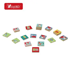 Обучающая игра 32 шт. деревянные карты памяти животных игрушка для детей W12E189