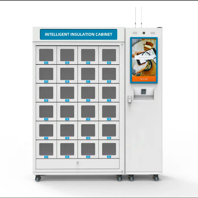 Hot Food Locker Vending Machine With Food Locker System Control