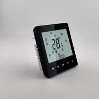 Thermostat intelligent WiFi avec écran tactile LCD, contrôleur de température intelligent flexible à commande vocale pour les hôpitaux et les gymnases