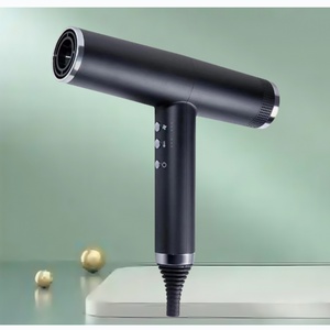 Sèche-cheveux sans pales à moteur BLDC sans balais en forme de T à haute vitesse ionique - Product Image 1