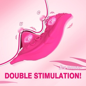 Vibrateur portable pour culotte, télécommande via application, rechargeable, en silicone, forme papillon, 100% étanche, stimulateur clitoridien, 10 modes - Product Image 4
