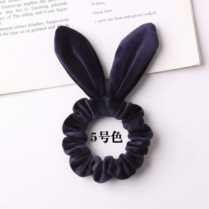 Vendita calda Trending Vintage in velluto con perline elastici semplici scintillanti con fiocco per ragazze e bambini accessori di moda all'ingrosso - Product Image 1