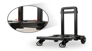Portable à quatre roues pliant panier silencieux plat voiture entrepôt remorque en plastique plate-forme Structure plage utiliser OEM personnalisable