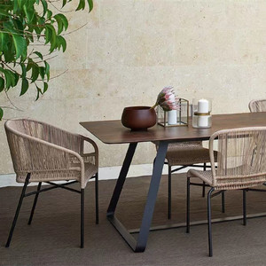 Silla de mimbre impermeable para el aire libre, restaurante, jardín y comedor, mimbre, ocio, <span class=keywords><strong>Bistro</strong></span>, <span class=keywords><strong>2022</strong></span> - Product Image 5