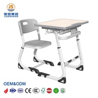 Chaise de bureau scolaire moderne en métal, réglable, démontable, écologique, pour salle de classe, OEM&ODM