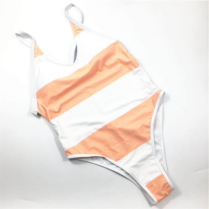 2021 White red striped printing hot sale sexy bikini