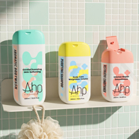 Nouvelles Bouteilles Carrées Mignonnes en Plastique à Presser Personnalisables pour Savon Liquide, Lait Corporel et Après-Shampoing pour Soins Bébé
