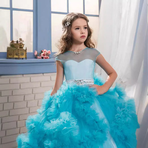 Vestido <span class=keywords><strong>de</strong></span> niña con falda <span class=keywords><strong>de</strong></span> malla y encaje, estilo explosión, <span class=keywords><strong>para</strong></span> banquetes, bodas, <span class=keywords><strong>primera</strong></span> comunión, bautizo, color blanco. ¡Gran oferta! - Product Image 3