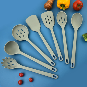 Hot-selling food-grade heat-resistant Silicone Spoon and Strainer silicone kitchenware set for cooking and baking - Product Image 1