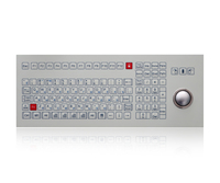 Wasserdichte membran medizinische grade flache tasten tastatur mit trackball