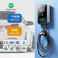 Nuevo Cargador EVSE Residencial de 11kW 32A con Certificación TUV, Clasificación IP65, Enchufe Tipo 2 Compatible con GB, Control Automático/por Tarjeta, para Centros Comerciales, WrightCharge S03