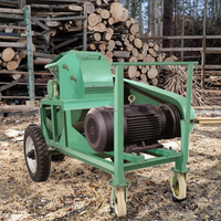 Broyeur à marteaux HOPE pour bois, déchiqueteur de branches, broyeur de bois, moteur à roulement, capacité 1T/H, diamètre max. 12CM, roulement haute performance