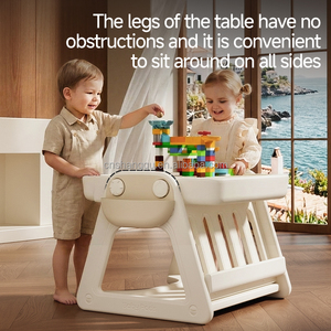 Table de jeu multifonctionnelle pour enfants VSUCH, table à sable et à blocs <span class=keywords><strong>d</strong></span>'<span class=keywords><strong>eau</strong></span>, table <span class=keywords><strong>d</strong></span>'appoint pour chambre <span class=keywords><strong>d</strong></span>'enfant, table et chaises en plastique rigide pour enfants - Product Image 4