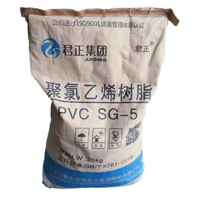 Zhongjiao materia prima materiale PVC stabilità chimica PVC resina polvere bianca materia prima plastica SG5 K67