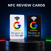 Carte NFC personnalisée pour réseaux sociaux, OEM/ODM, carte de visite Google NFC, carte RFID pour avis, carte NFC pour restaurants