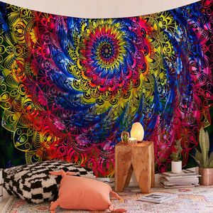 Couverture murale tissée en tapisserie 100% polyester imprimée <span class=keywords><strong>UV</strong></span> personnalisée pour la décoration de la chambre à coucher - Product Image 1