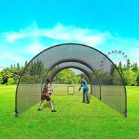 Cages de frappe de baseball portables 3*4*2.8m, Cage de frappe de baseball 6*4*2.8m, Filet de protection pour cage de cricket pour l'entraînement en extérieur