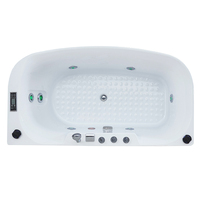 Vente chaude Intérieur Baignoire De Massage Autoportante Massage jet D'eau Acrylique Spa Bain À Remous Air Jet Baignoire De Massage