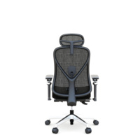 Chaise de bureau exécutive en maille avec fonctions réglables, siège de direction pivotant pour espace de travail commercial