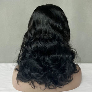 Parfaites pour le quotidien : Perruques en cheveux ondulés avec dentelle frontale 13*4, vente en gros, 14 pouces, cinq couleurs en stock, cheveux volumineux - Product Image 2