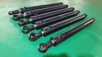Vérin hydraulique à double effet pousser/tirer pour portes lourdes, course personnalisable 700/600 mm avec groupe hydraulique compact