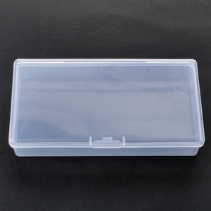 Rectangular Clear Plastic Storage Containers Box with Hinged Lid Plastic Beads Storage Containers Empty Case Organizer for Beads