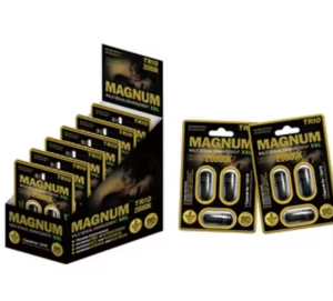 Magnum Platinum 2000K Capsule XXL pour l'amélioration sexuelle masculine, emballage vide personnalisé en blister, impression offset PVC - Product Image 5